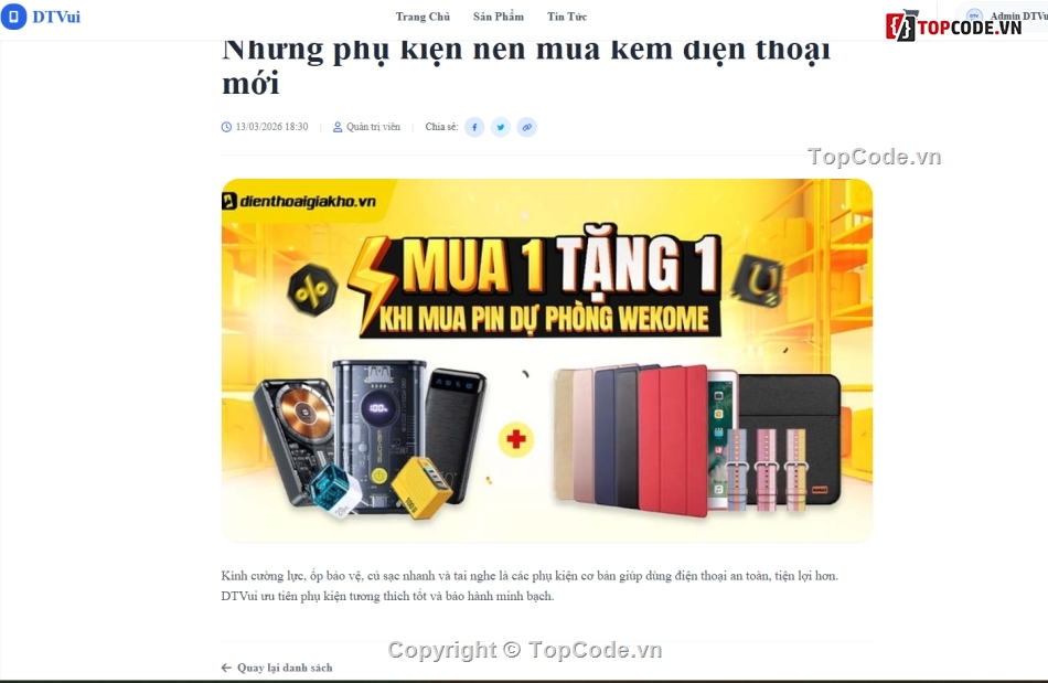 web bán điện thoại,website bán điện thoại,web bán phụ kiện